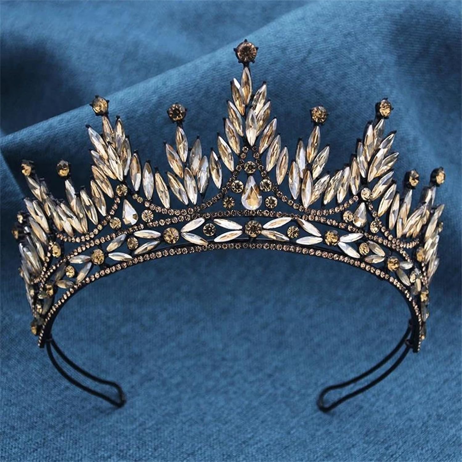 Gorgeous Vintage Crystal Tiara Crown For Women Rhinestone Queen Princess Headpiece Bridal Wedding Prom Pageant Hair Accessories