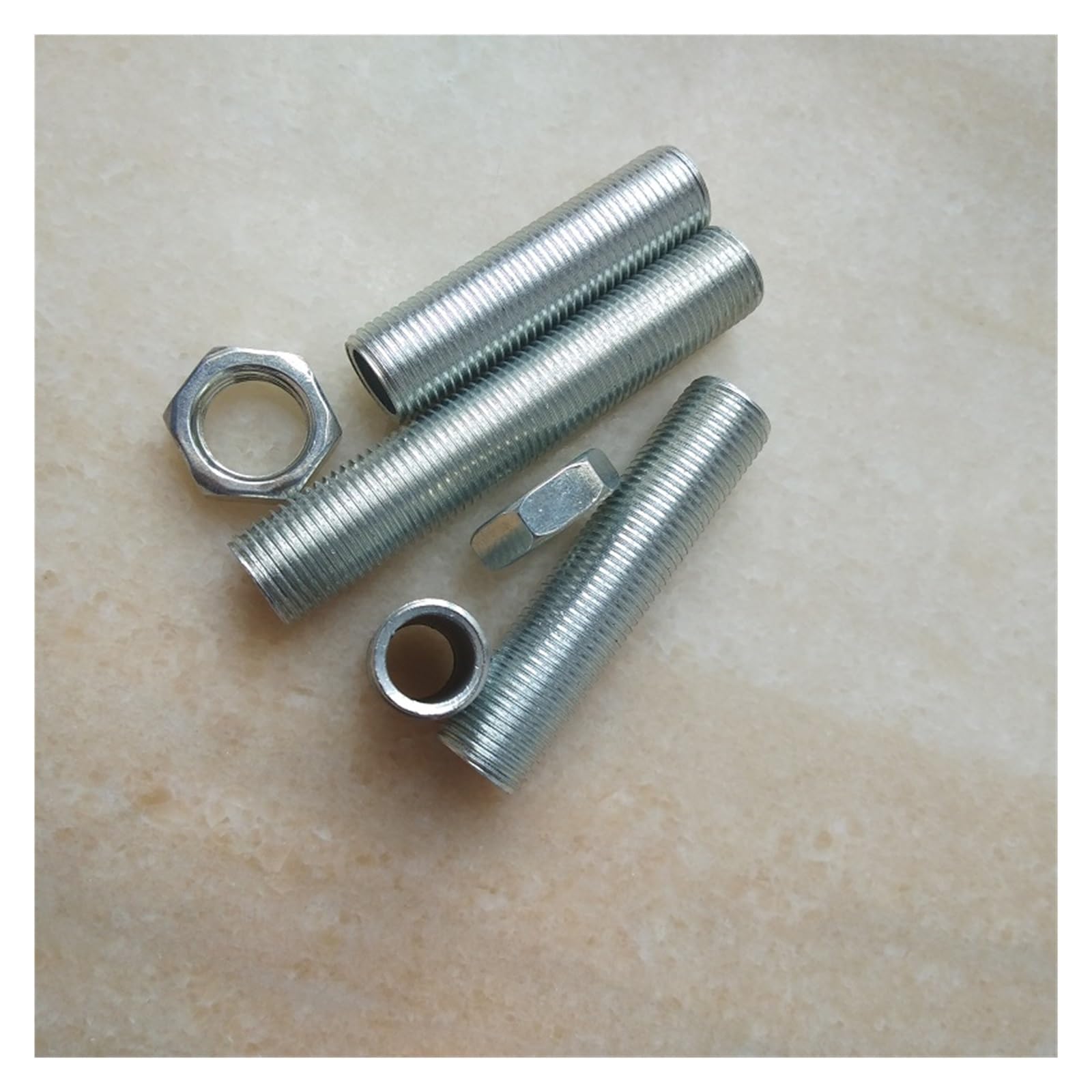 Accesorios de iluminación de varilla de diente de tubo hueco roscado, 5 uds.
