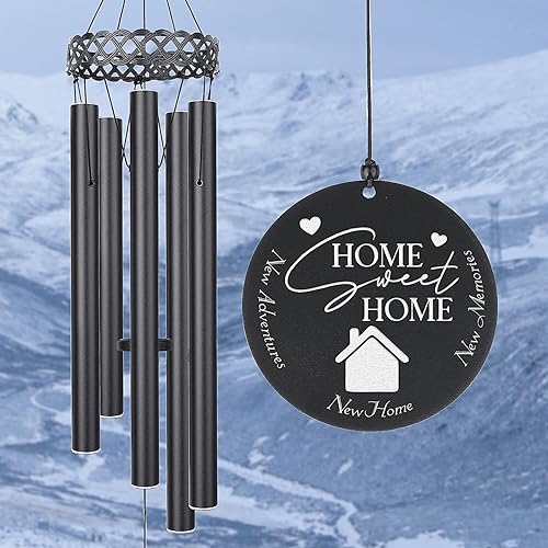 Campana de viento personalizada para inauguración de la casa, campanilla de viento personalizada, regalo de inauguración de la casa para nuevo