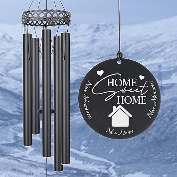 Housewarming Wind Chime, Custom New House Wind Chime, Personalized Housewarming Gifts for New Home, Personalized Christmas New Home Gift, New House Christmas Ornament Gift for Homeowner