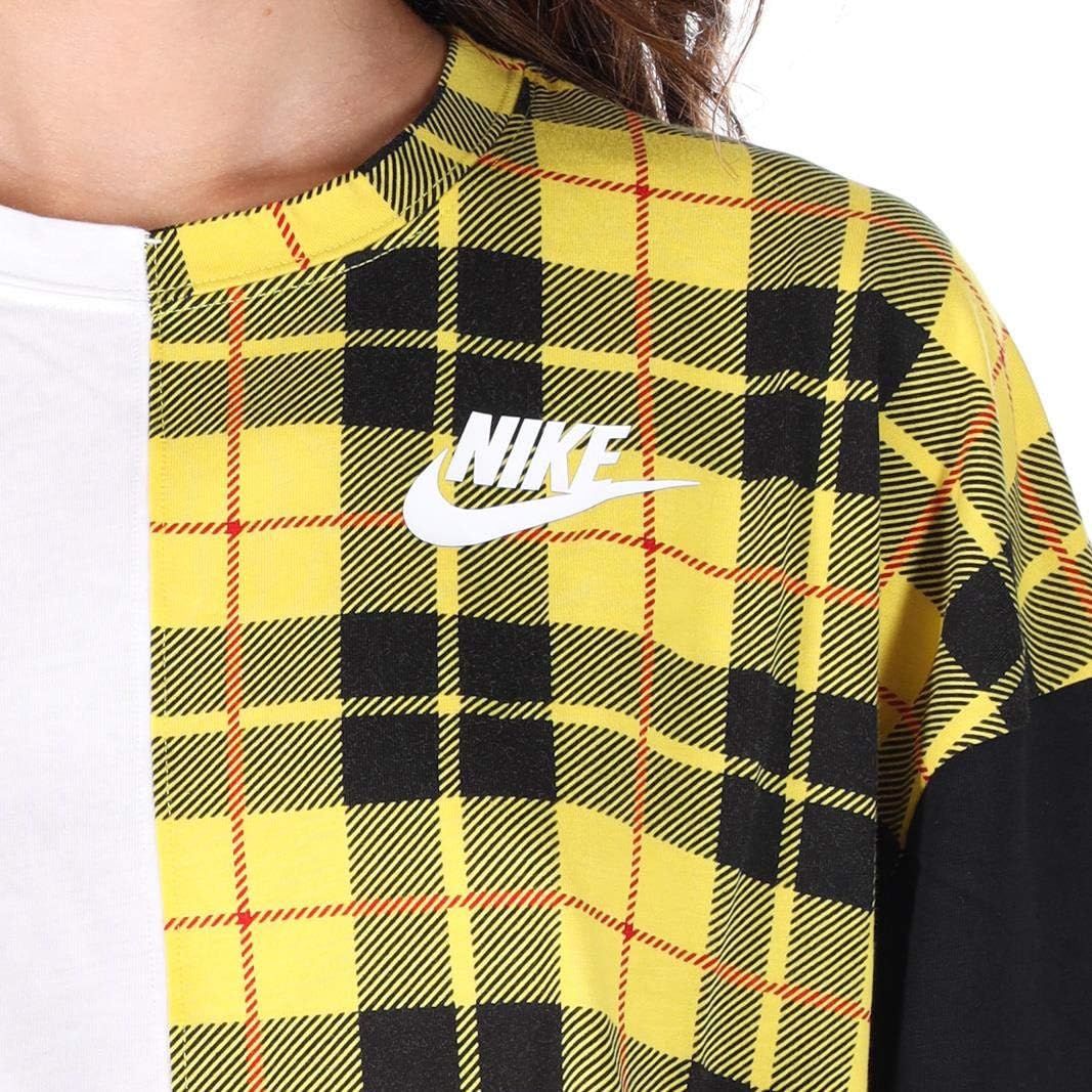 nike plaid crew