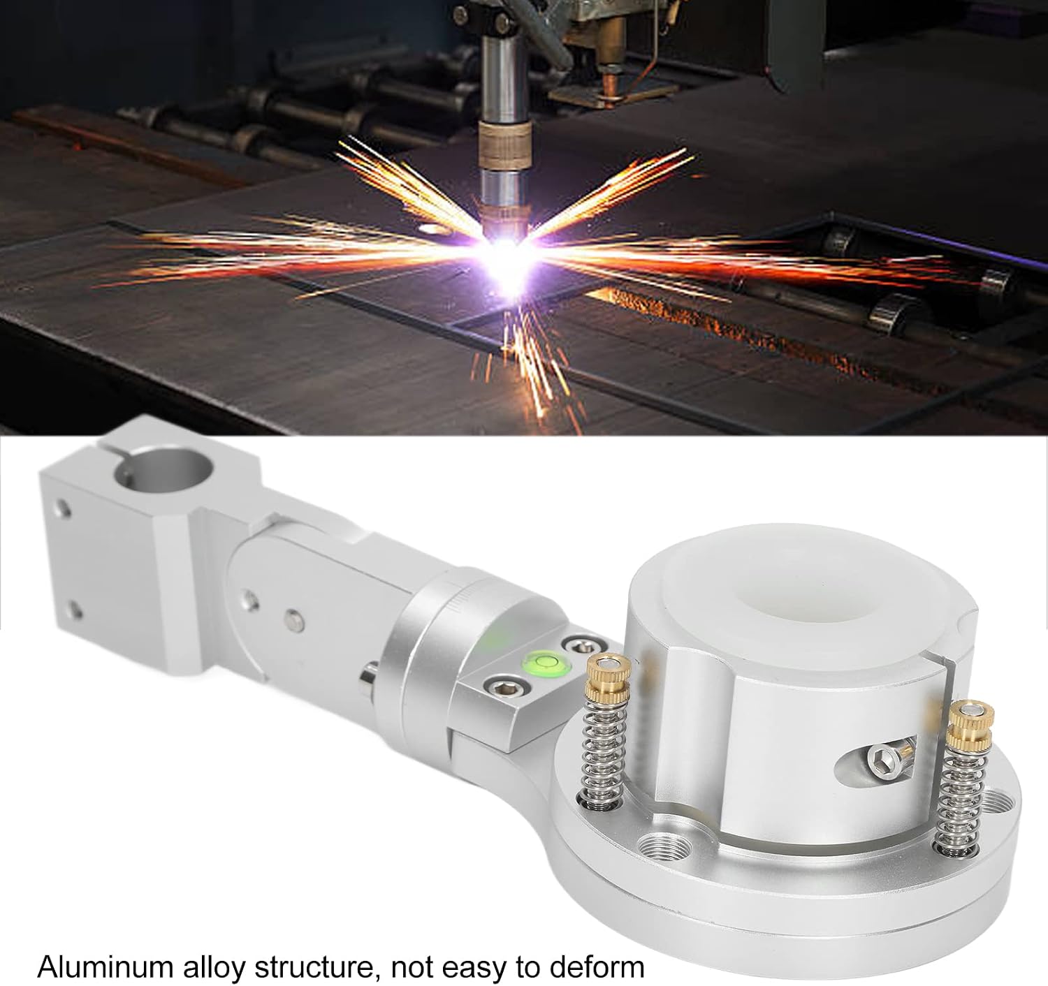 Plasma Torch Holder, 35mm Lightweight Nylon Sleeve Plasma Anti Collision Clamp Standard Size 360° Adjustment for CNC Equipments