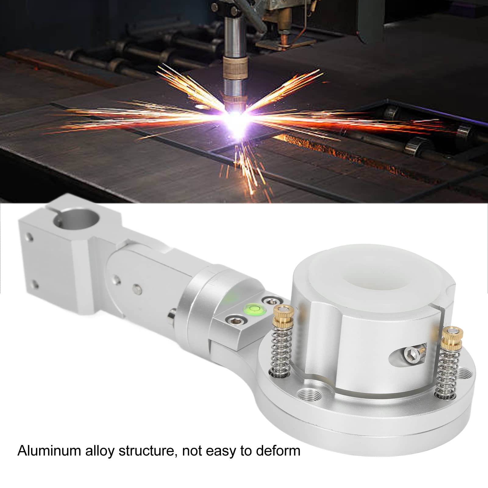 Zacisk Palnika Plazmowego, 35 Mm Lekki Rękaw Nylonowy Maszyna do Cięcia Plazmowego CNC Uchwyt Zaciskowy Palnika Antykolizyjnego z Prętem Podnoszącym 25mm do urządzeń CNC