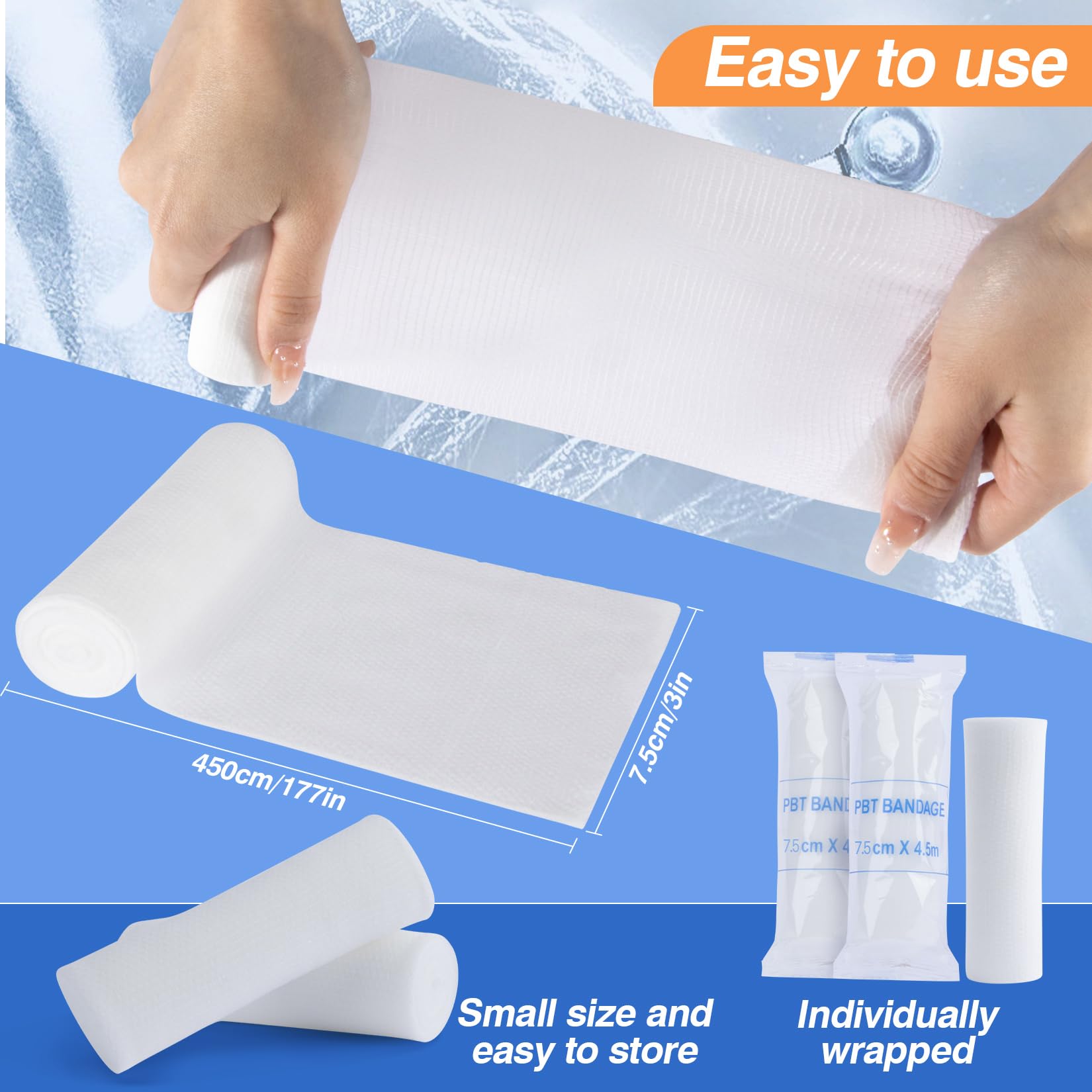 MAQIHAN 15PACK Gauze Rolls Bandages - 3 in x 4.9 Yards Rolled Gauze Wrap — Amazon image 7