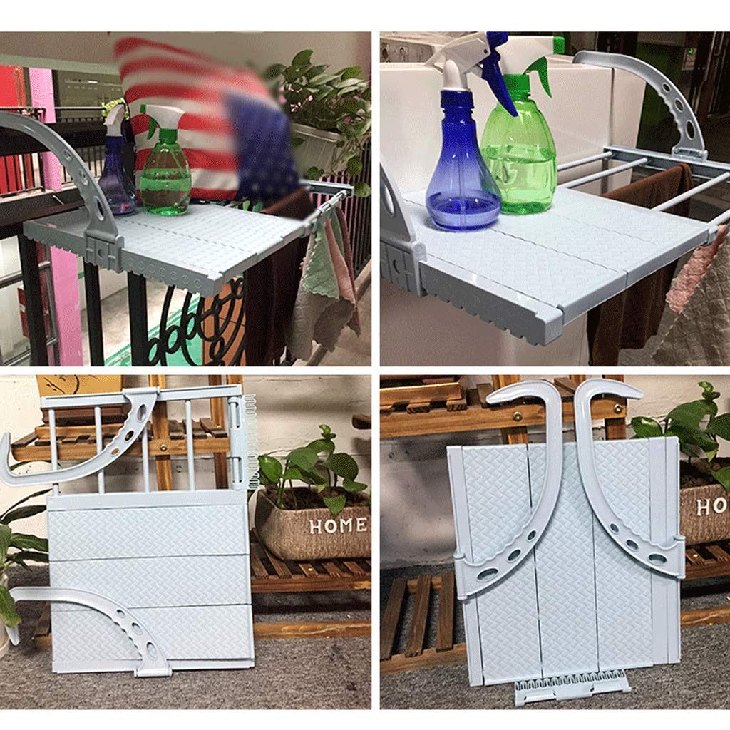 Generisch Diese Wäscheleine, verstellbare Wäscheleine für Kleidung und Schuhe, Wäscheständer, Handtuchhalter, platzsparend, wandmontiert, einziehbarer Wäschetrockner (Farbe: Weiß, Größe: 75-120 cm)