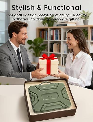 Miniatura 7 de DOMISO Funda para laptop de 17 pulgadas con asa, a prueba de golpes, funda protectora de EVA impermeable para laptop HP Dell Asus Lenovo de 17.3