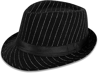 Unisex Manhattan Structured Gangster Trilby Fedora Hat