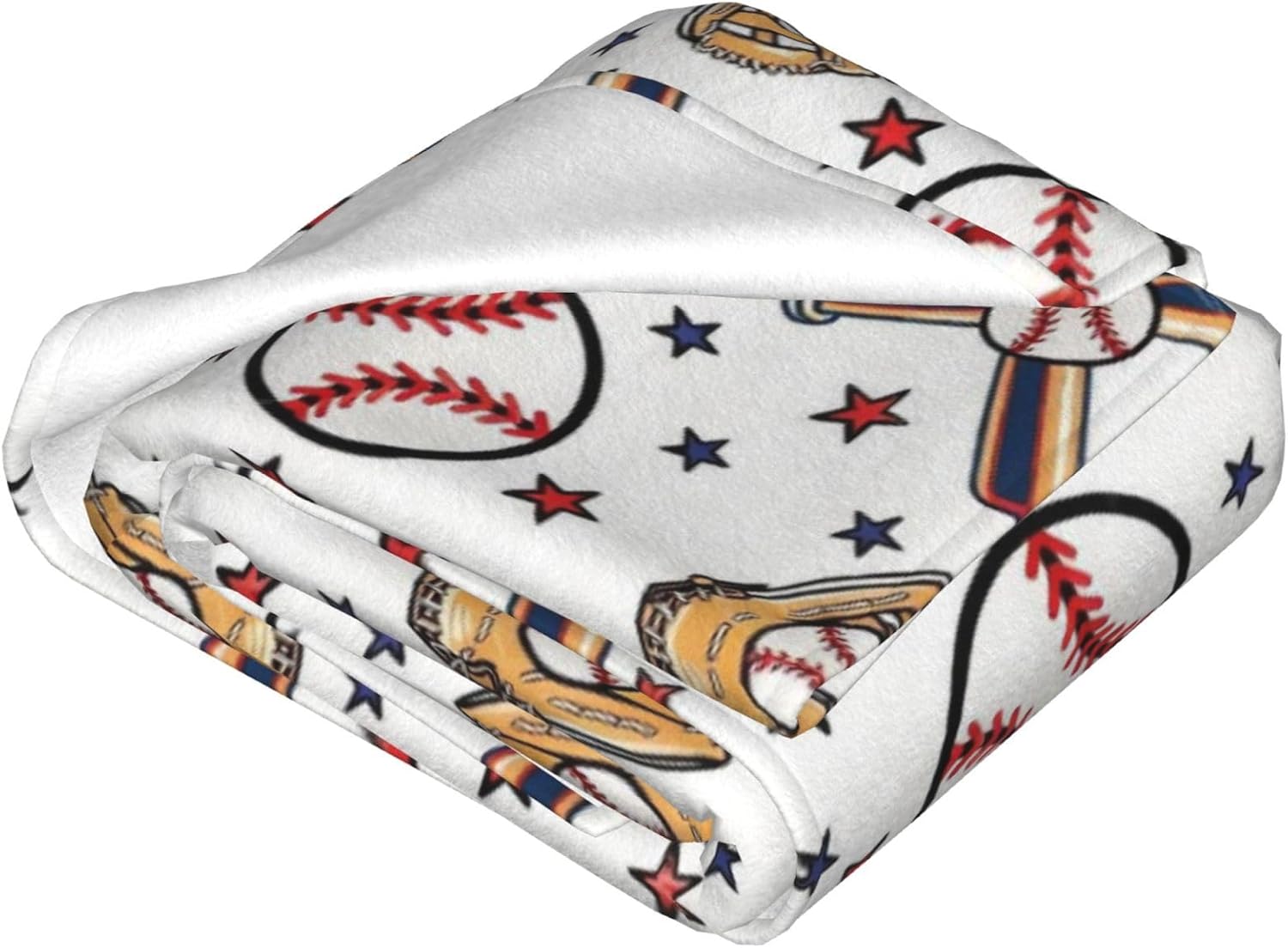 Baseball Blanket, Soft Fleece Throw for Adult, Unique Baseball Gifts Ideas for Boys & Girls Throw Blanket for Home Living Room Couch Bed Chair or Dorm Decor 80x60inches