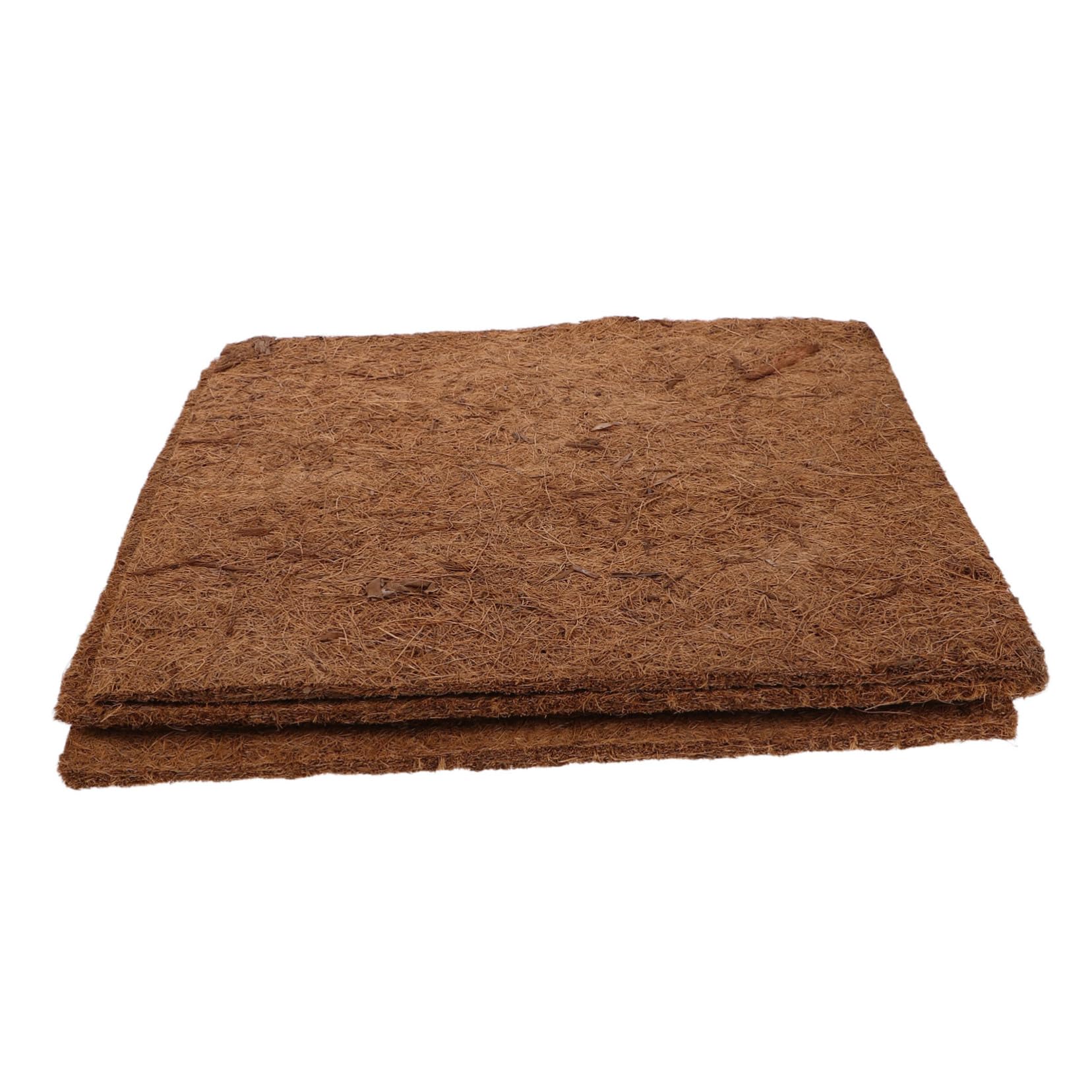 Tappetino per Terrario per Rettili, Set 4 Pezzi in Fibra di Cocco Marrone | Lucertola e Pollaio, Inserimento Semplice, Uso Versatile nel Recinto, Formato 4 Pezzi