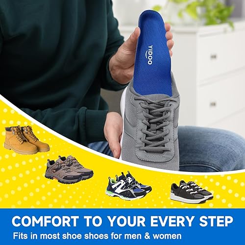 Miniatura 7 de Más de 220 libras de fascitis plantar plantillas de soporte de arco alto para hombres y mujeres, plantillas ortopédicas para zapatos ortopédicos