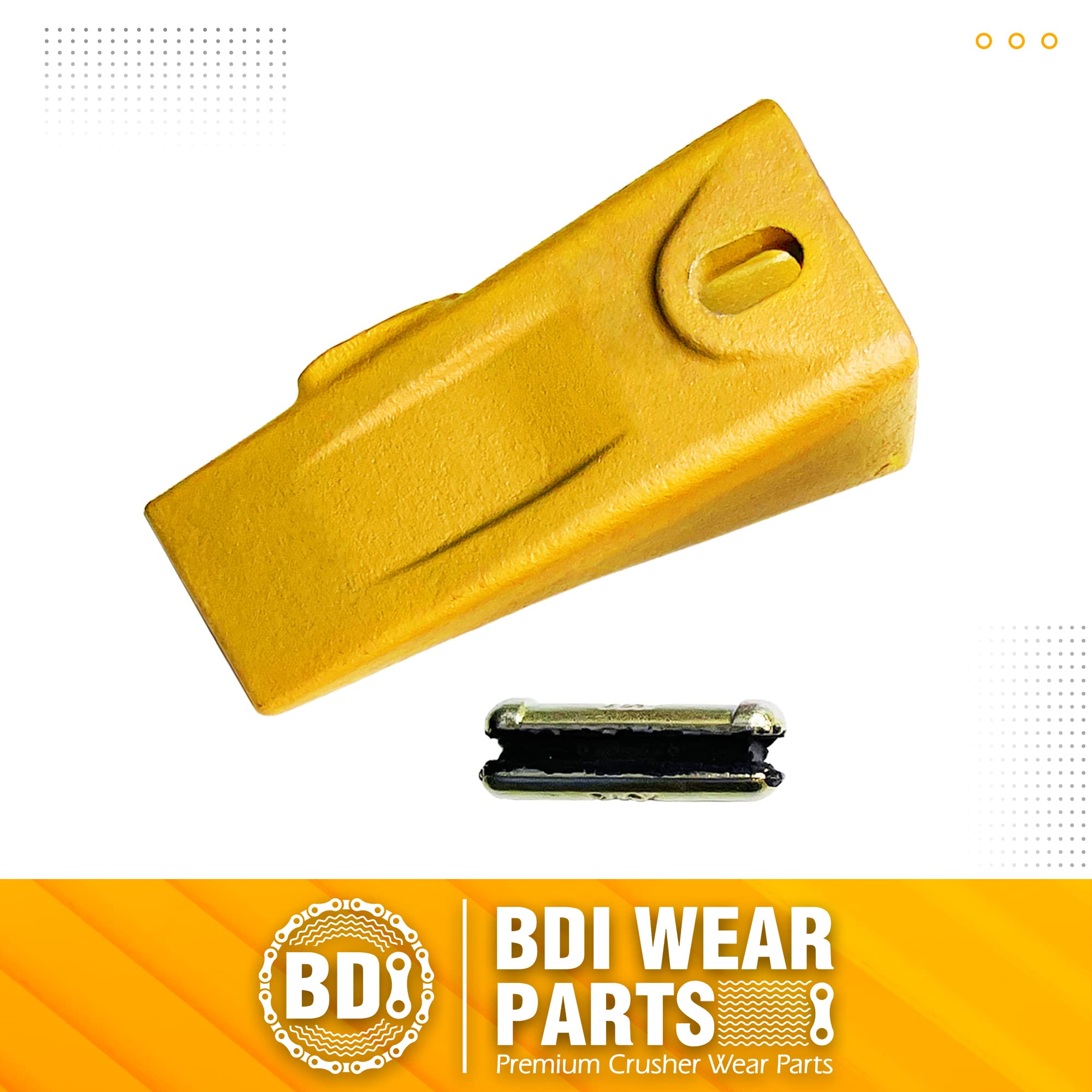 BDI Wear Parts 1 Pack 6737325 Bucket Teeth w/ 6737326 Flexpins