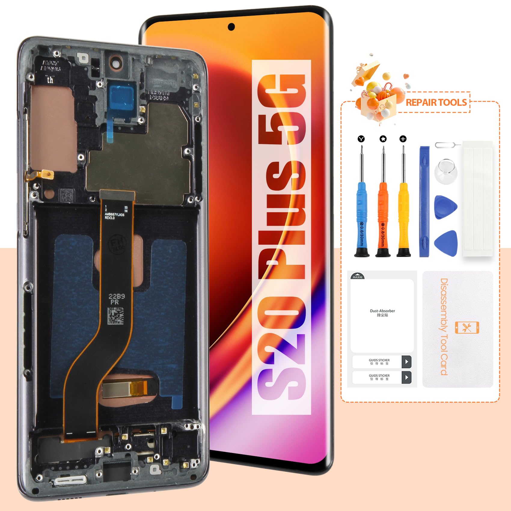 Amazon.com: OLED Screen for Samsung Galaxy S20 Plus 5G Screen