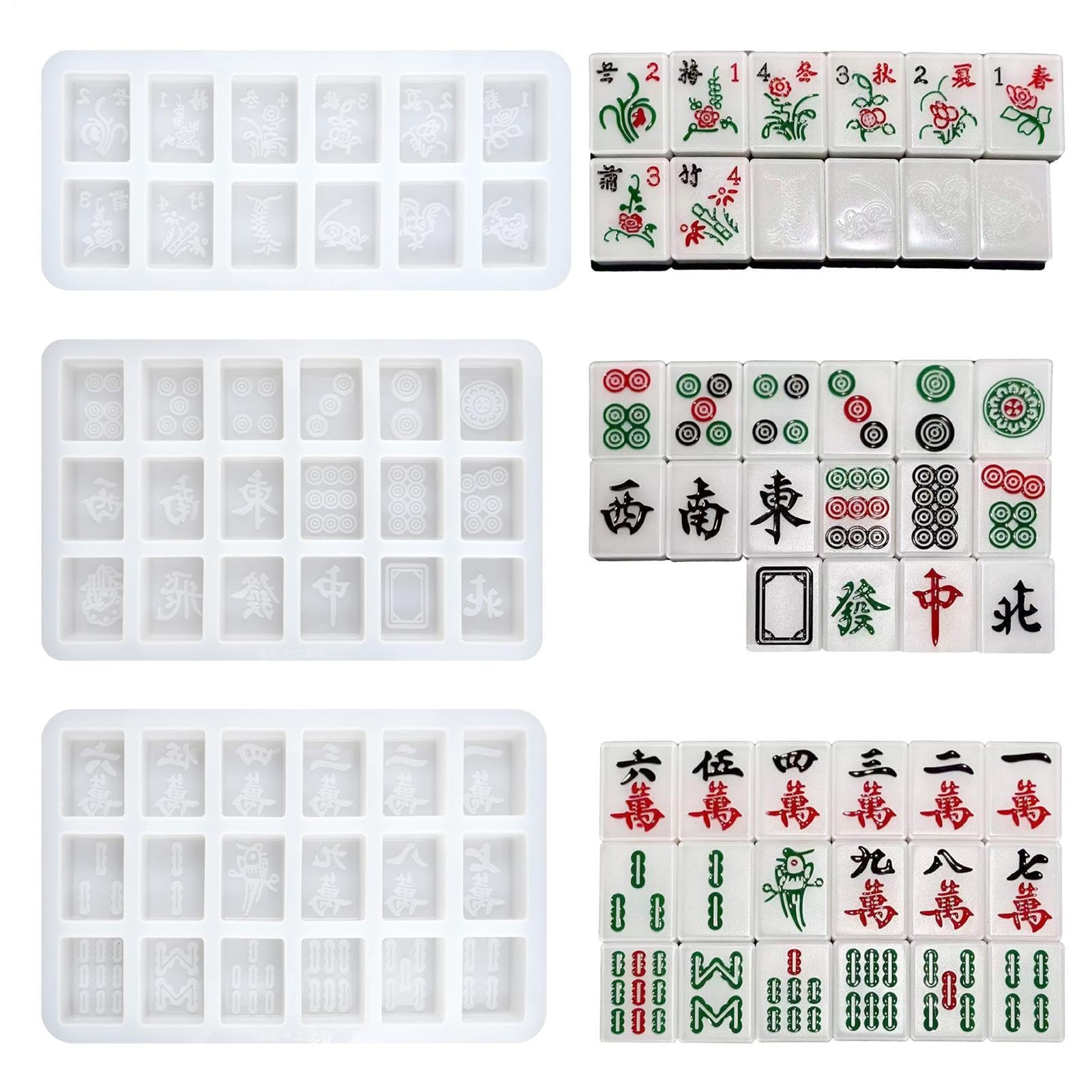 Mahjong Foremka silikonowa - tradycyjne narzędzie do tworzenia gier