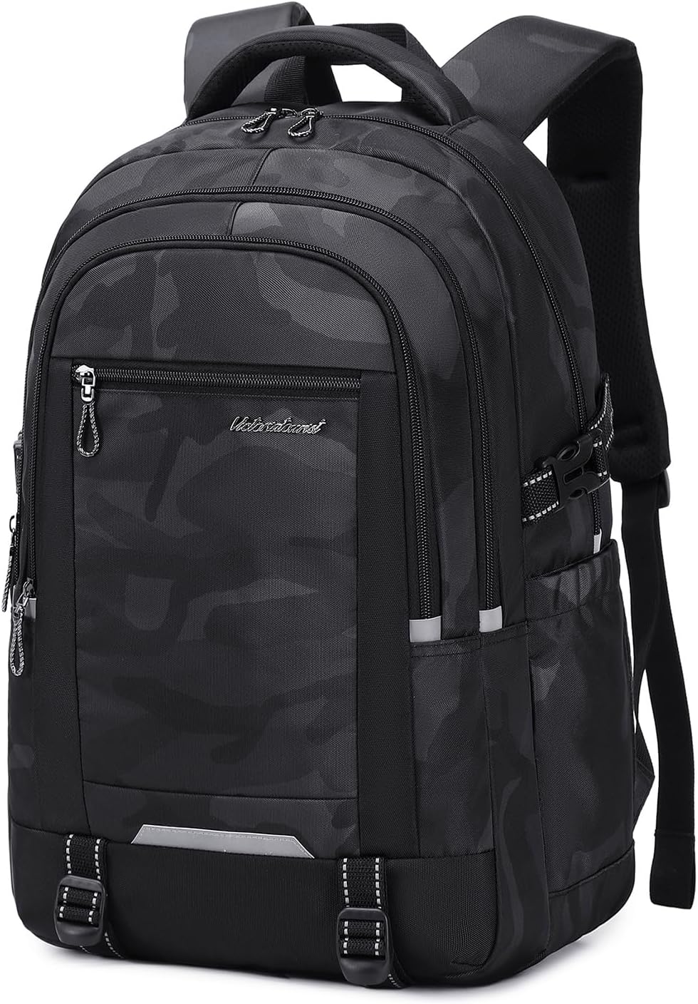 Backpack for Men Women, School Backpack with 4 Compartments, 40L Travel Laptop Backpack with Anti Theft Pocket Casual Hiking Daypack Water Resistant Bookbag Computer Bag Fits 17.3 Inch Notebook, Camo