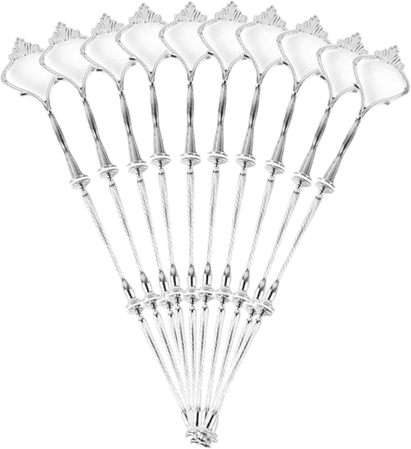 10 x Sets 2 or 3 Tier Cake Plate Stand Fittings Silver