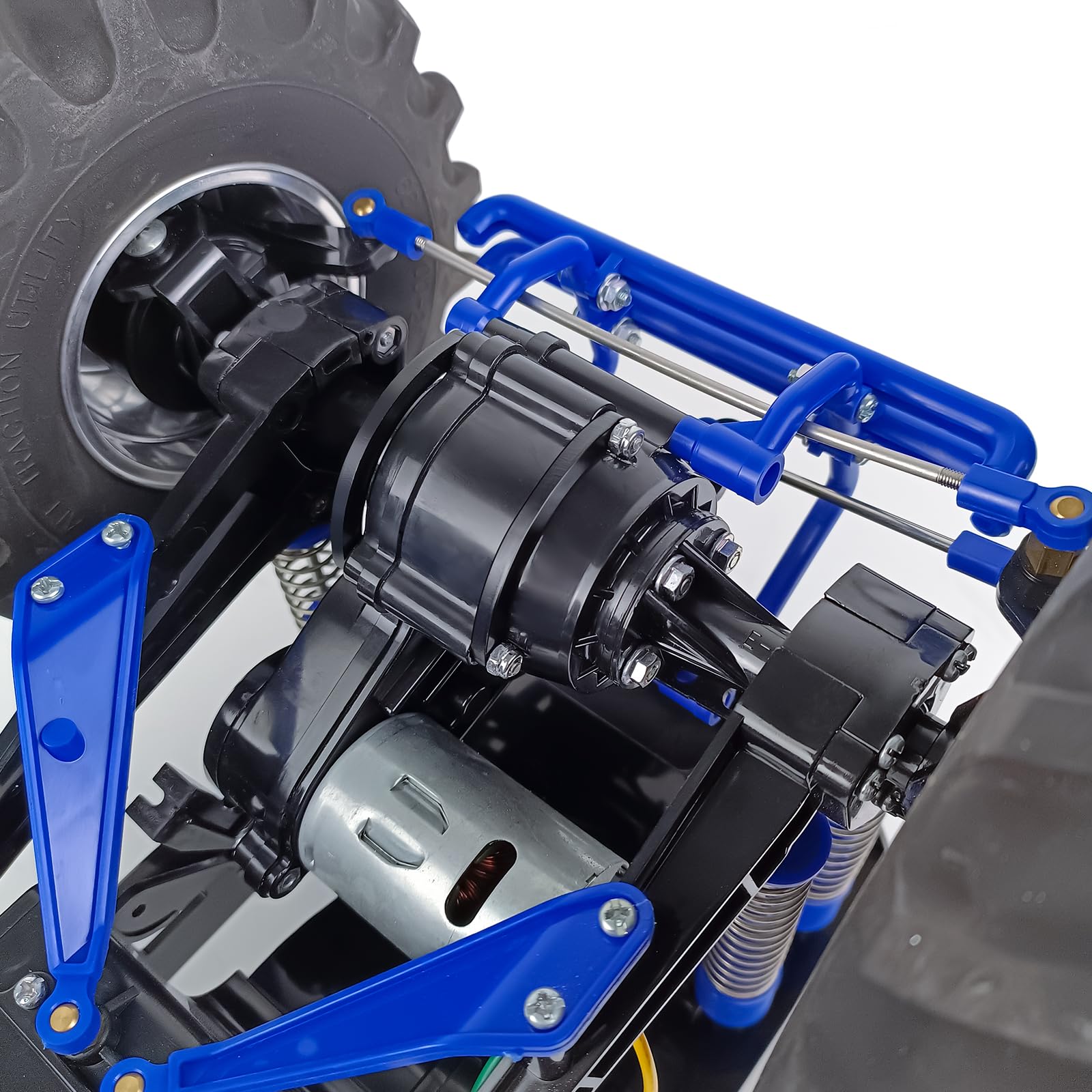 AXspeed Aluminum Transmission Reinforcement Bracket for 1:10 Tamiya Clod Buster RC Truck - Image 4