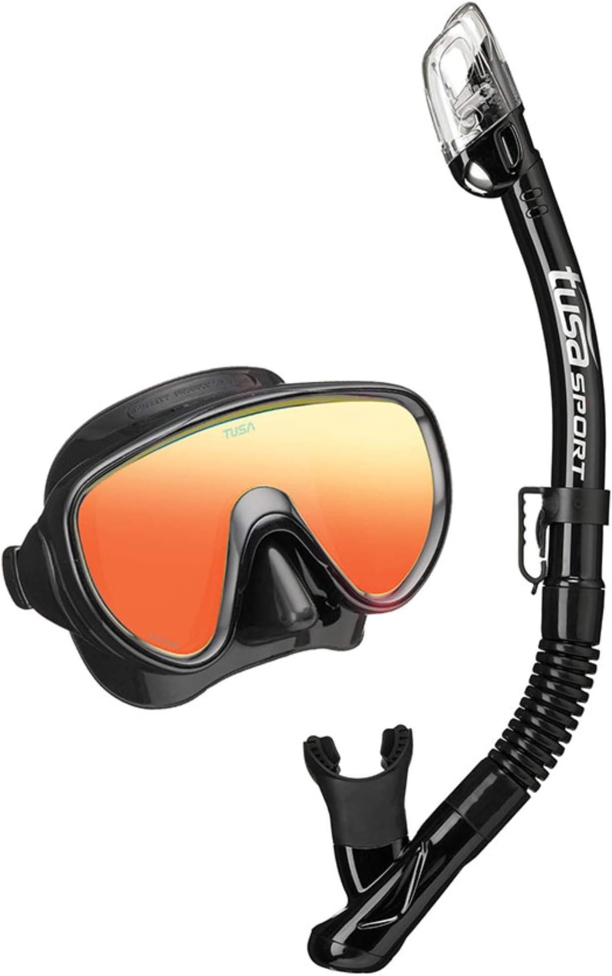 Sport Adult Serene Mask and Dry Snorkel Combo with Reusable Travel Bag
