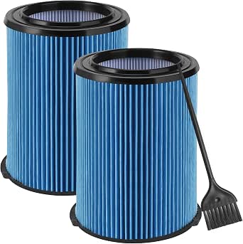 VF5000 Filter 2 Pack For Ridgid 5-20 Gallon Wet Dry Vacuums | Washable Replacement Filter For WD1450, WD0970 & More - View #11