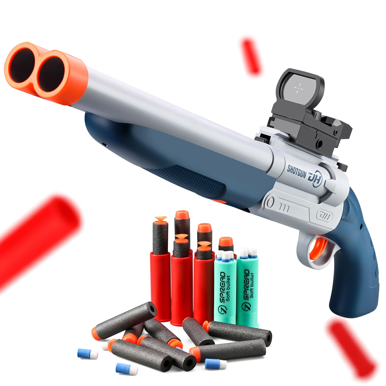 Safe Toy Gun For Boy With Ejecting Shell Soft Bullets,Realistic Model Shotgun Toys Foam Blaster Soft Bullet Play Gun Look Real Action, Multicolor
