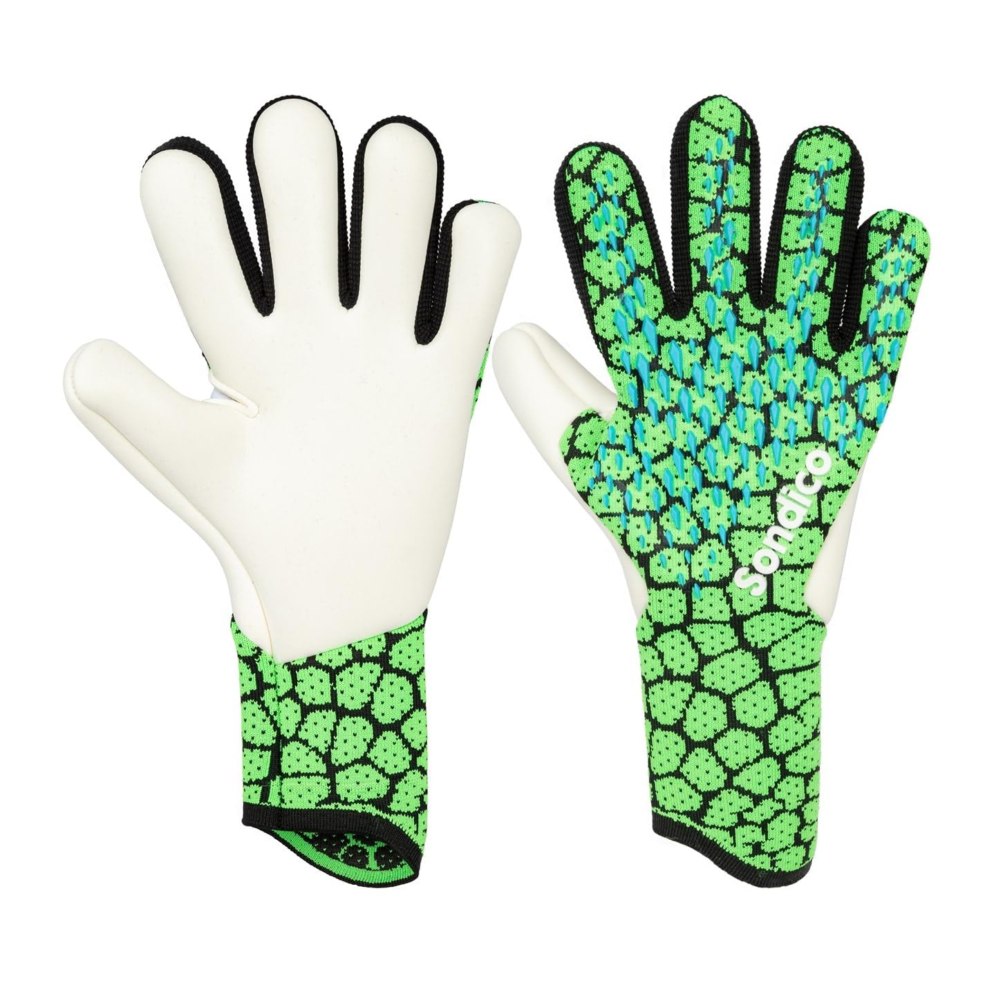 Sondico Match Goalkeeper Glove Juniors Green 6