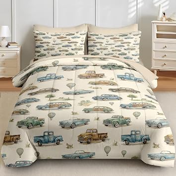 Twin Comforter Set with Sheets, 5 Pieces Watercolor Bedding