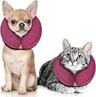 Vista 96 de MIDOG Inflatable Dog Cone Alternative for After Surgery - Soft Protective Donut Collar Prevents Licking, Comfortable Recovery E-Collar Alternative