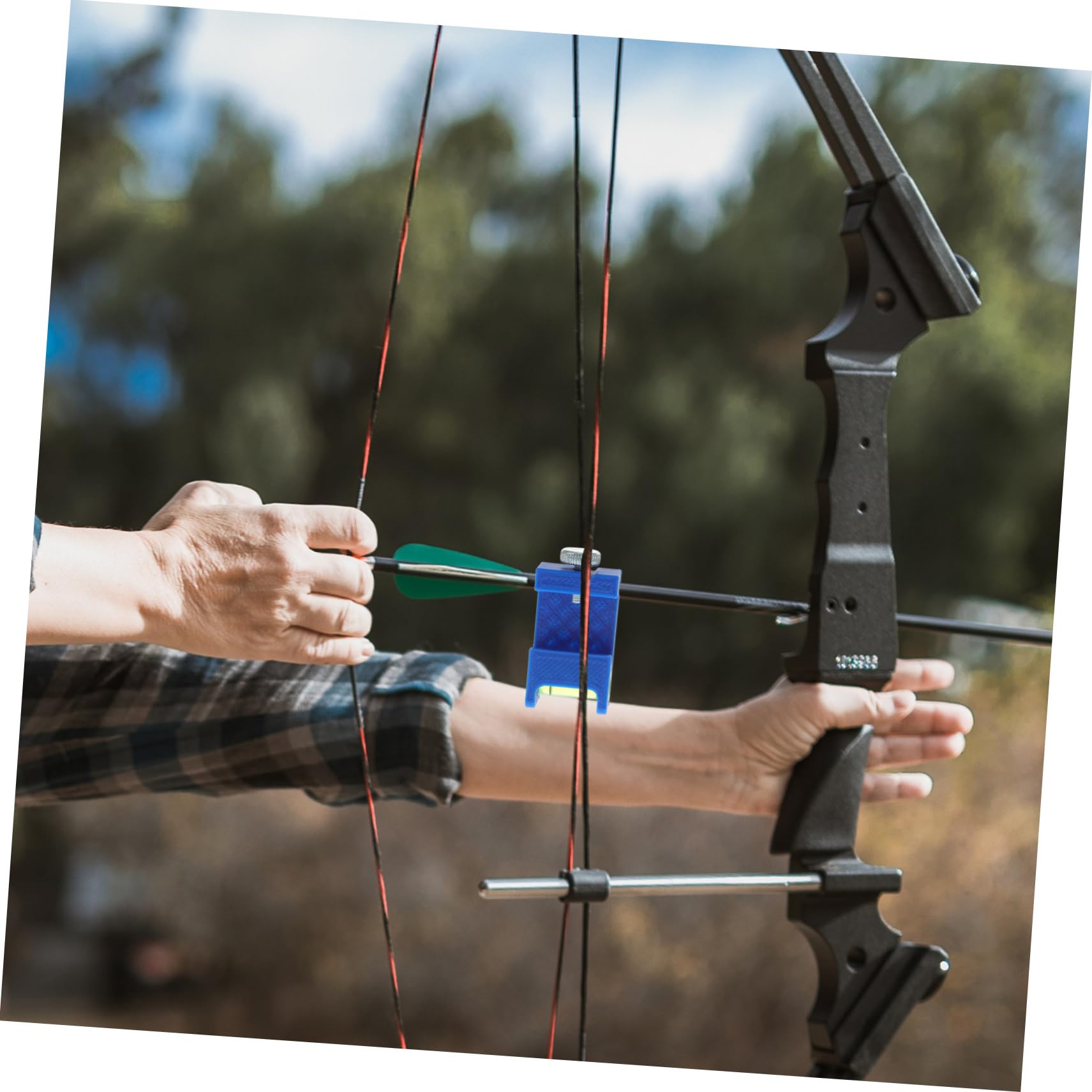 Tofficu 2pcs Professional Level Tool Portable Positioner with High Sensitivity Compact Design for Accurate Tuning Archery Durable Lightweight Accessory for Easy Use and Transport