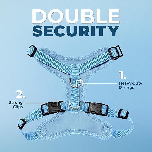 Miniatura 2 de Best Pet Supplies - Arnés Voyager Step-in Lock para perro con correa reflectante para perro con mango de neopreno de 5 pies - Soporta cachorros