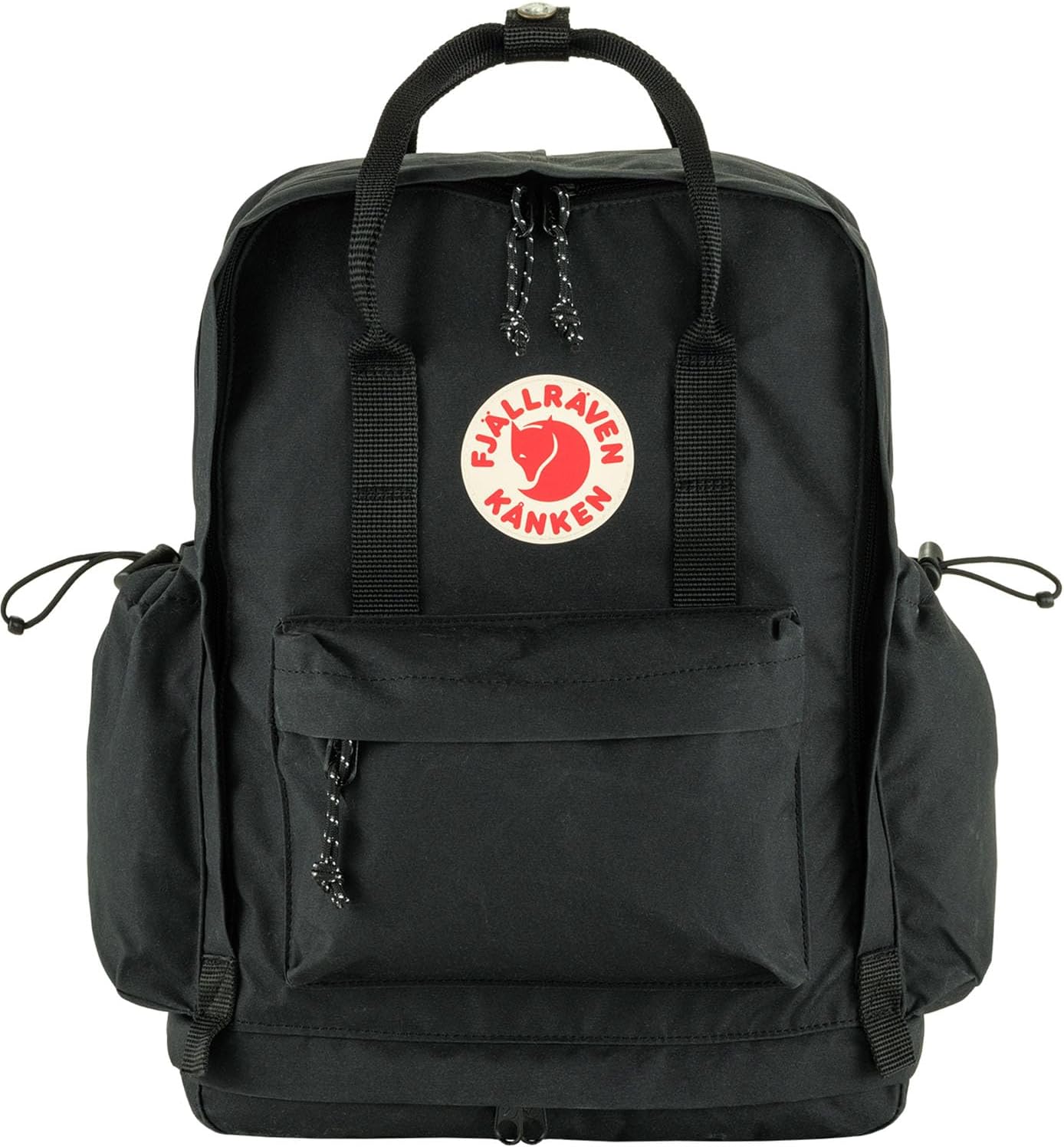 Kanken Outlong Backpack - Durable Travel Laptop Bag with Water Resistant Everyday Design, Black