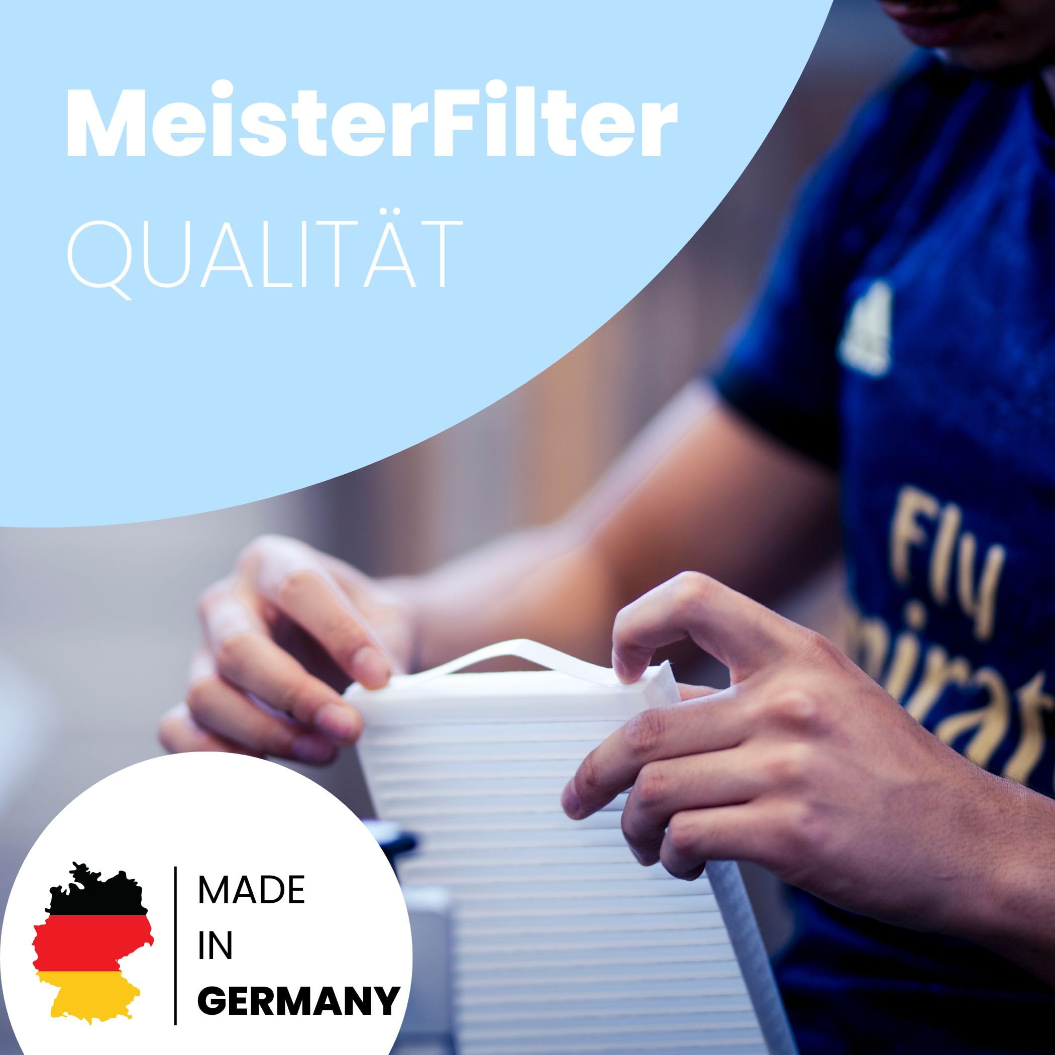 Filter passend für Meltem M-WRG II - Ersatzfiltersets G4+F7, Ersetzt M-WRG-II FS (750000), M-WRG-II FA (750010), Luftfilter für KWL-Lüftungsanlage, Wohnungslüftung, 150 x 100 mm