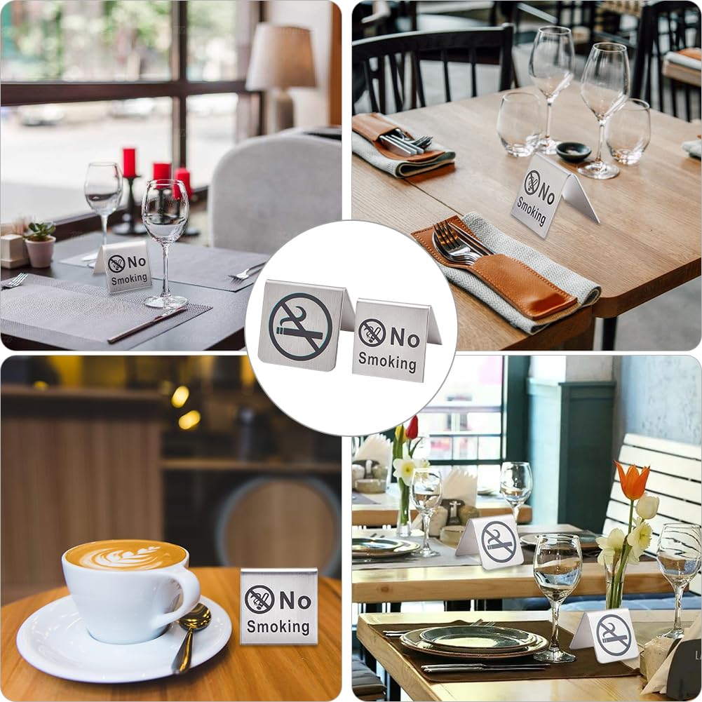 Craspire 12 pz 2 stili Cartello Da Tavolo Vietato Fumare Avviso Prenotazione Cartello Tavolo Logo Hotel Ospedale Ristorante Ufficio Club
