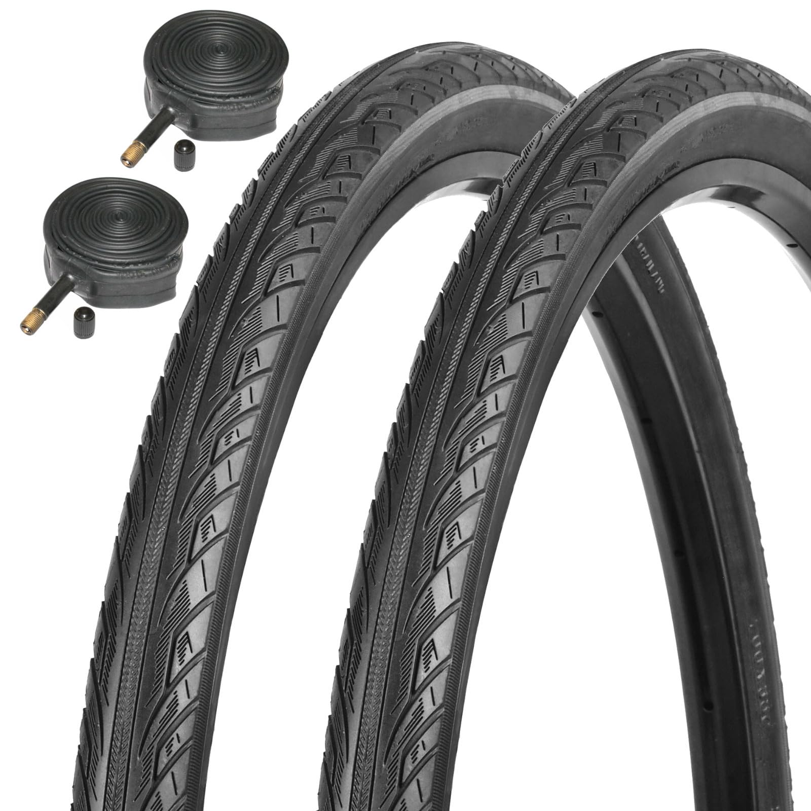 Zilent 700 x 42c Urban Bike Tyres with Schrader Inner Tubes (Pair)