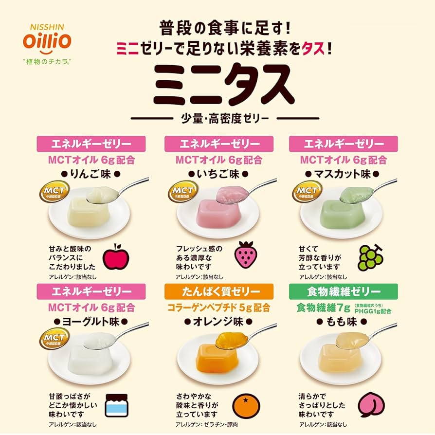 Amazon | 日清オイリオ ミニタス タンパク質 ゼリー 225g（25g×9