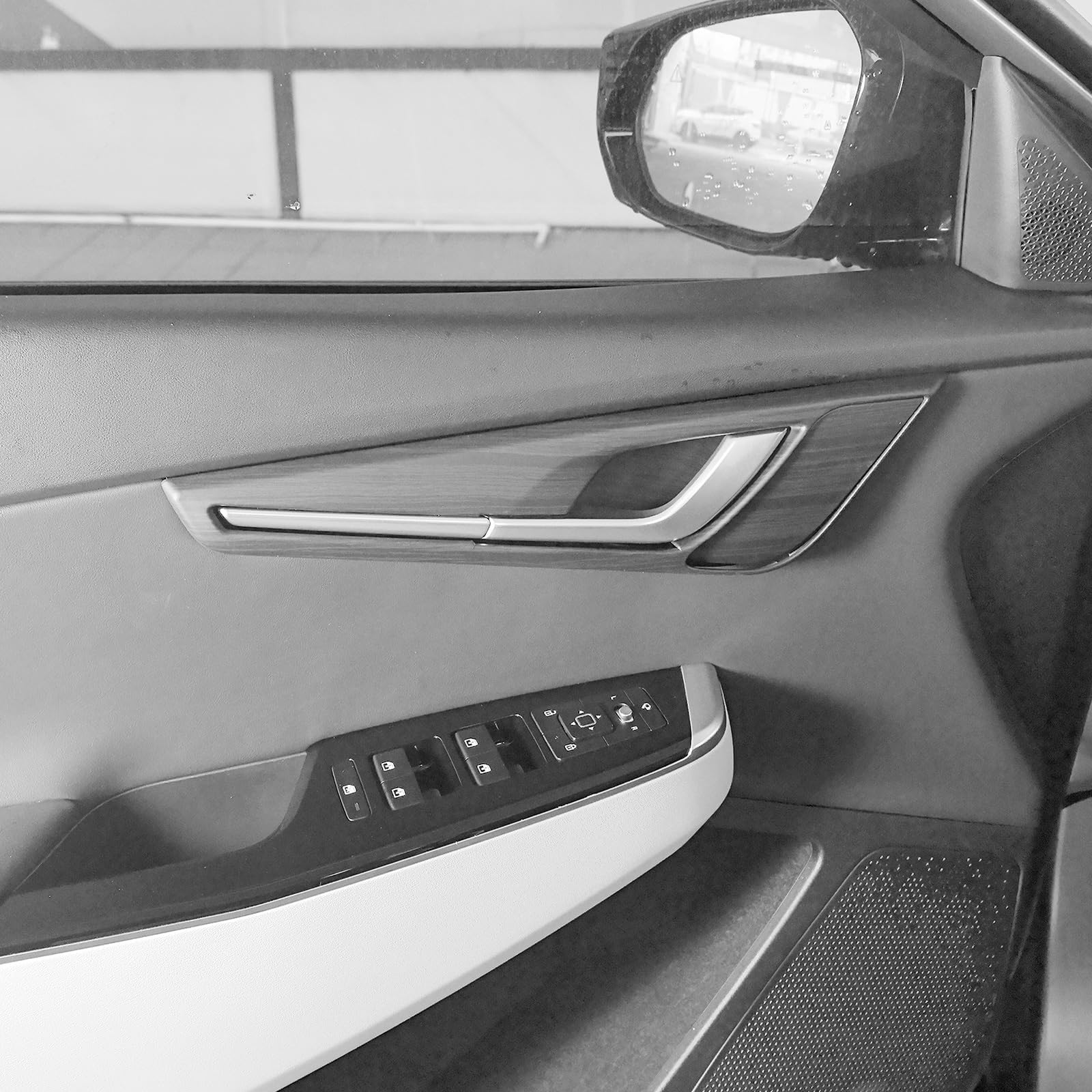 YOUTOOCAR Interior Door Panel Trim Covers Compatible with Kia EV6 2022-2026 Accessories (Wood Grain)