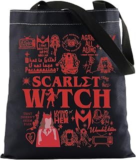 FOTAP Witch Merch Tote Bag - Women's Hero Movie Merchandise Makeup Bag - Wanda Witch Mocie Merch Gift