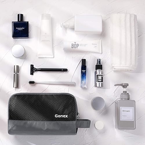 Miniatura 6 de Gonex - Neceser de viaje de nailon organizador de aseo Negro