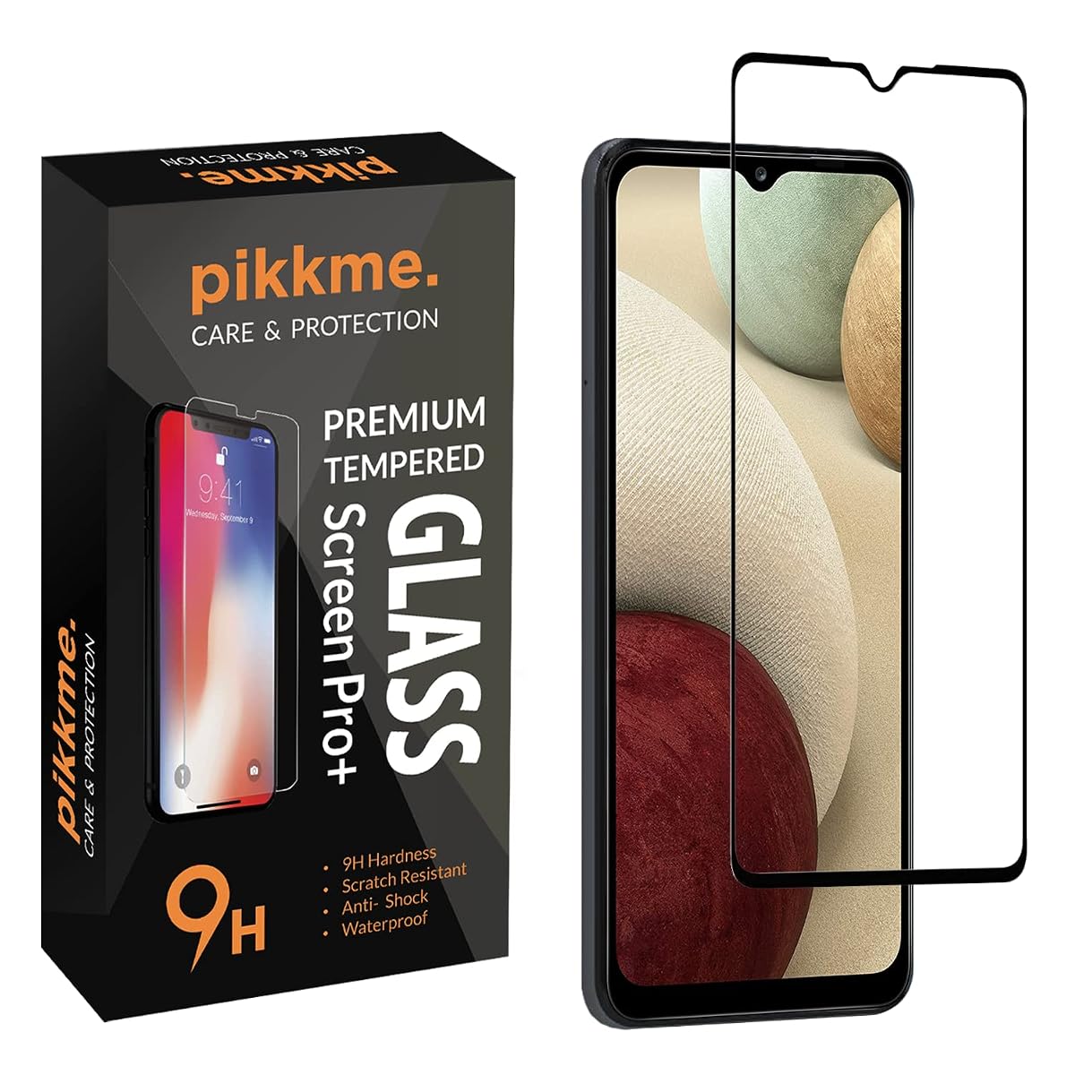 Pikkme Tempered Glass Screen Protector for Samsung Galaxy M04 / M12 / A12 / F12