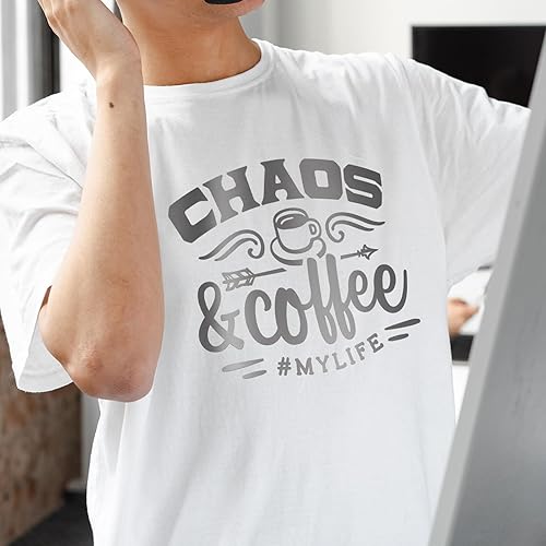 Miniatura 6 de VINYL FROG Rollo de vinilo metálico mate de transferencia de calor de 12 pulgadas x 6 pies, vinilo metálico satinado HTV  vinilo gris perlado para