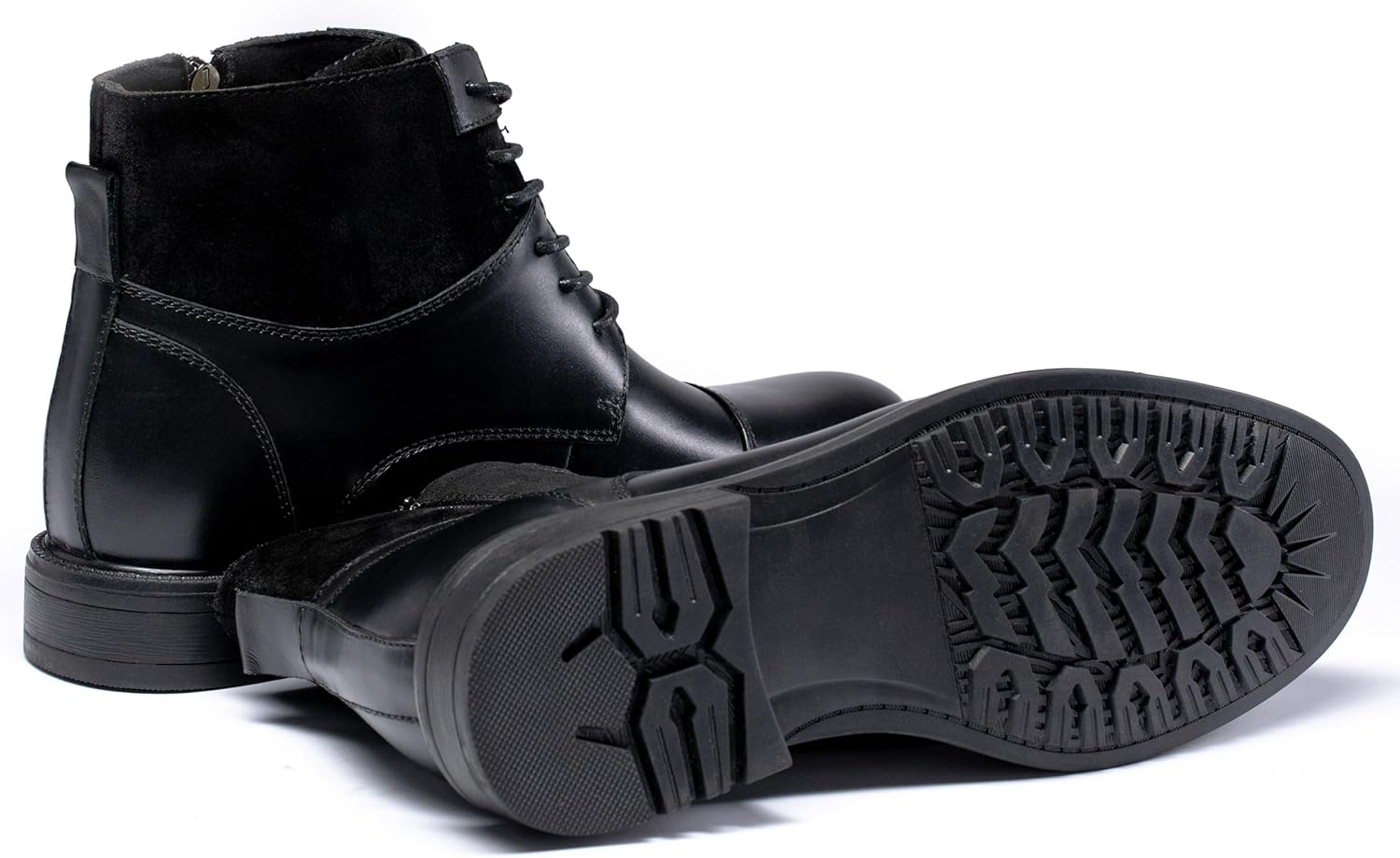 Holy dove Men's Lightweight Dress Boots Zip Ankle Chukka Casual Boot - Image 7