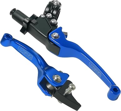 7/8inch 22mm Universal Motorcycle Clutch Brake Lever Folding Levers for 50/110/125/140/150cc Dirt Pit Bike SSR RFZ 125 DBX18/19 Xpro Coolster Thumpstar Baja Apollo Blue