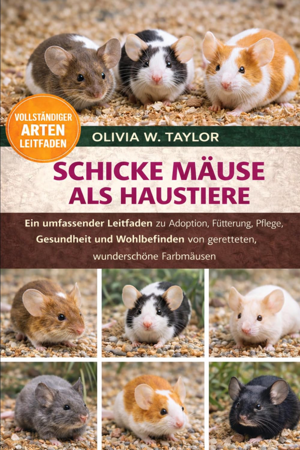 SCHICKE MÄUSE ALS HAUSTIERE: Ein umfassender Leitfaden zu Adoption, Fütterung, Pflege, Gesundheit und Wohlbefinden von geretteten, wunderschönen Farbmäusen