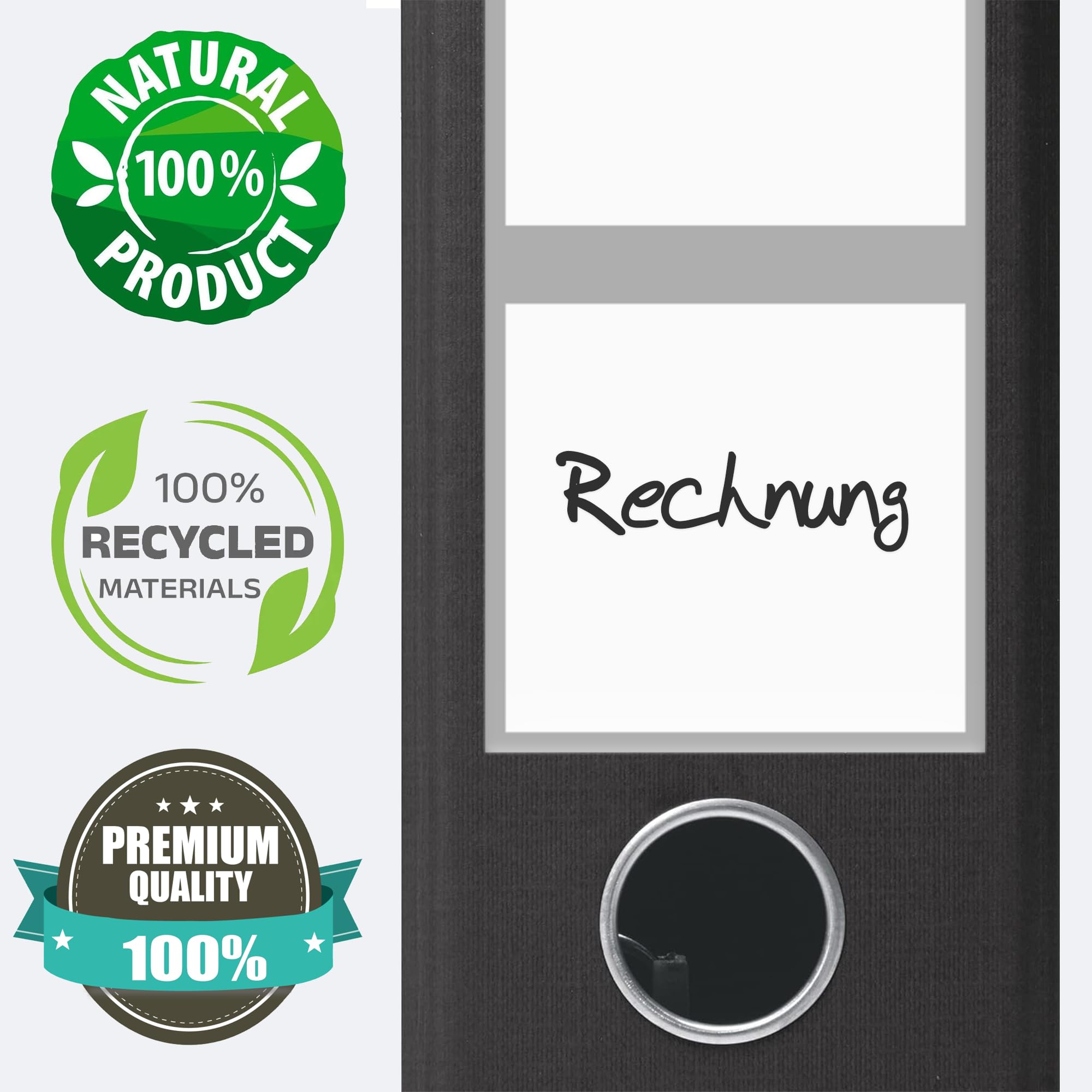 Etichette Autoadesive Per Raccolgitori | 50 Pezzi 3.6x19cm | Colore Blu | Per Organizzazione Ufficio - Foto 8