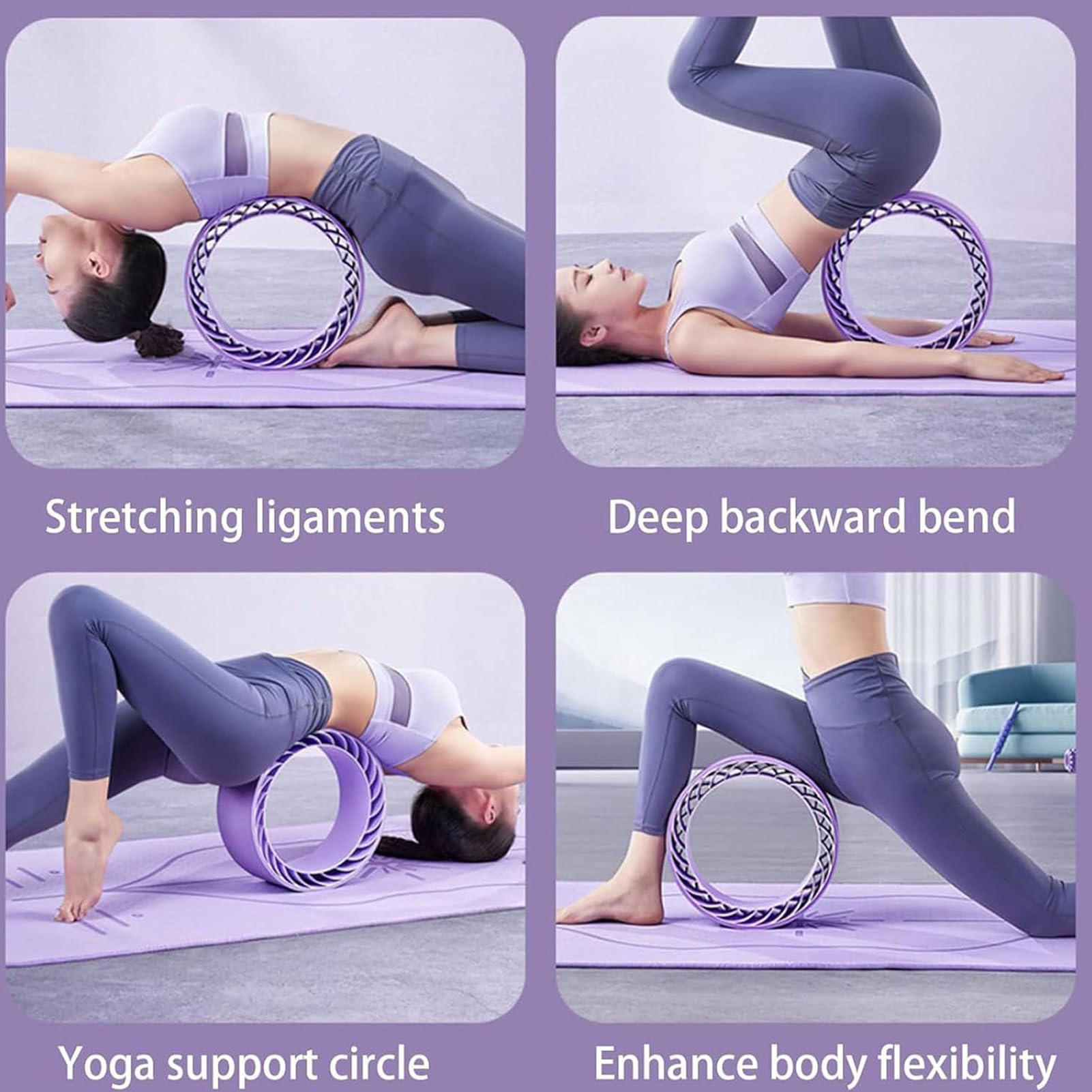 Ruota Dorsale Attrezzo Per Stretching E Rilassamento Muscolare Con Comfort | Rullo Massaggiante per Recupero Muscolare Per Palestra, Fitness, Ufficio, Allenamento, Benessere E Routine Quotidiana