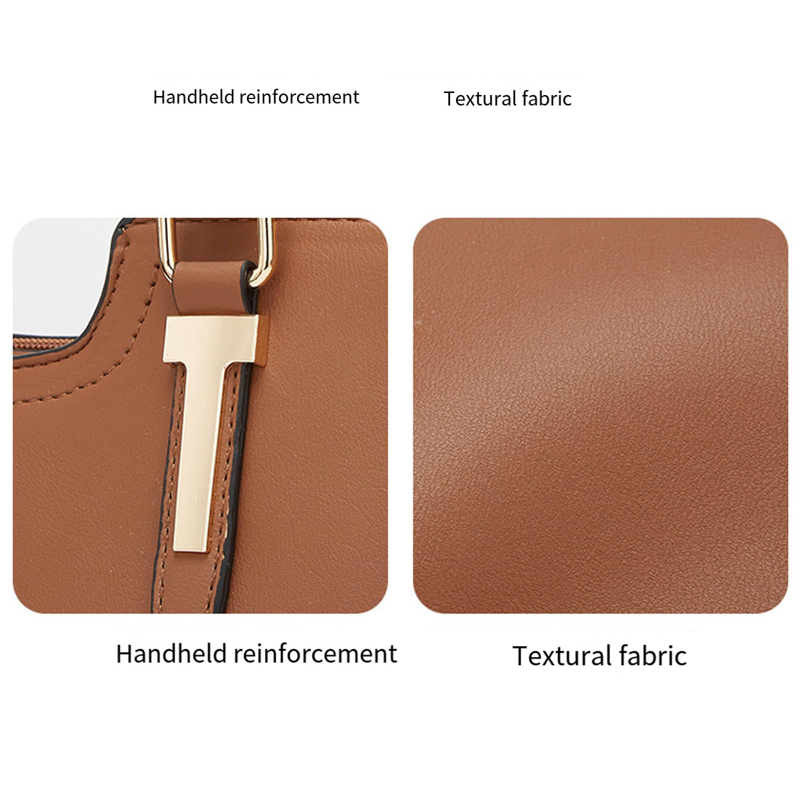 Elegante conjunto de 3 bolsos de mano para mujer de piel sintética, bandolera, cartera y bandolera, gran capacidad, bolso de oficina de piel sintética