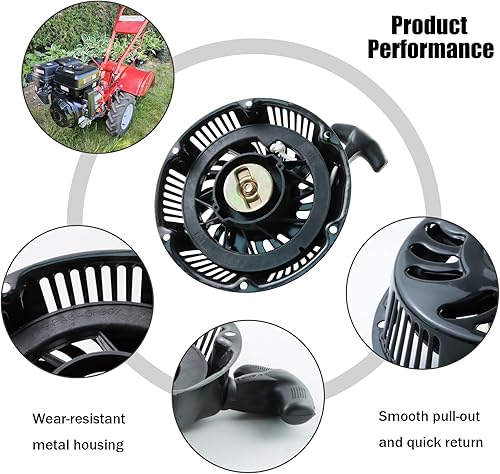 Vista 3 de Arrancador de retroceso de arranque compatible con Harbor Freight Predator 420cc 13HP Motor Pull Start Assembly Pressure Washer Bomba de agua Piezas