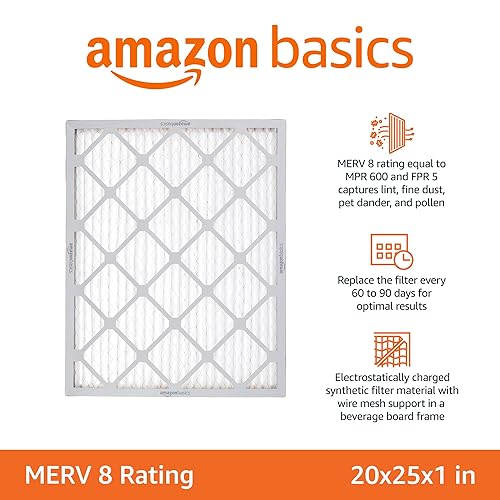 Miniatura 2 de Tienda Basics Merv 8 AC - Filtro de aire para horno - 20'' x 25'' x 1'', 6 unidades