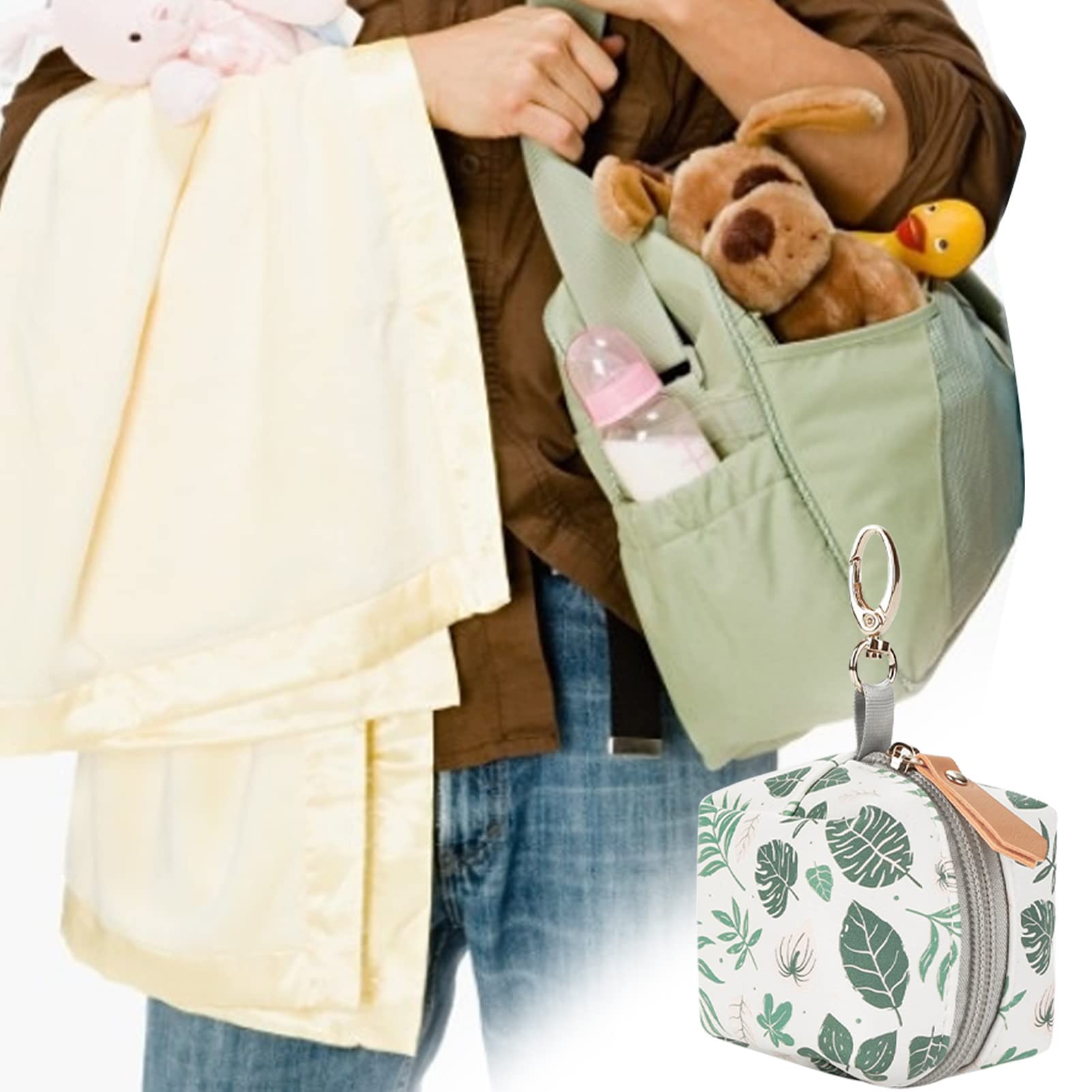 Boîte à tétine porte-tétine avec attache rangement 2 tétines voyage maison