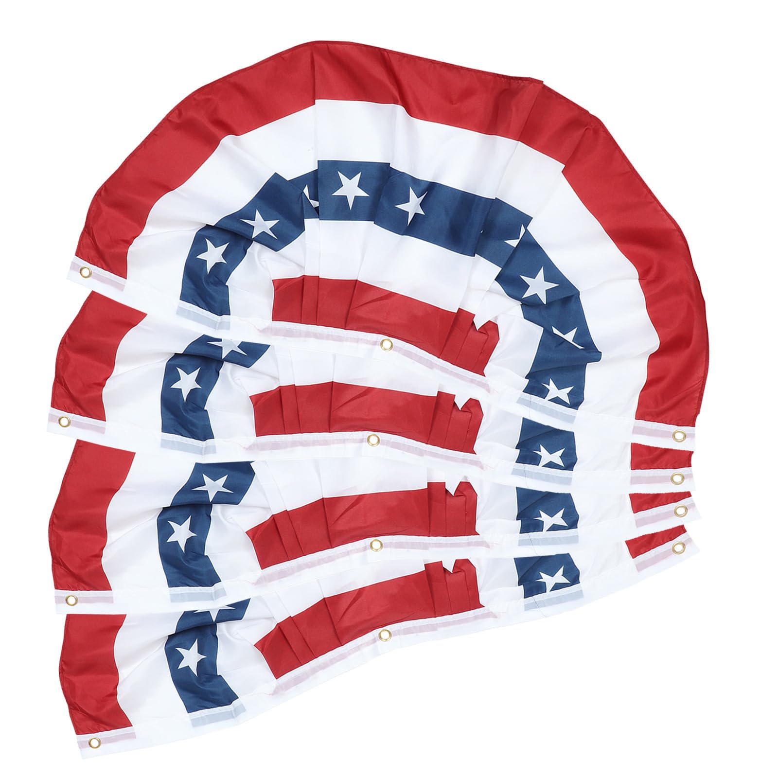 Banderas plisadas de poliéster ligeras y fáciles de colgar para decoración