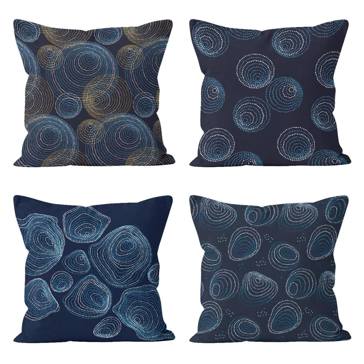 Housse de coussin pour salon de jardin et terrasse 4Pcs
