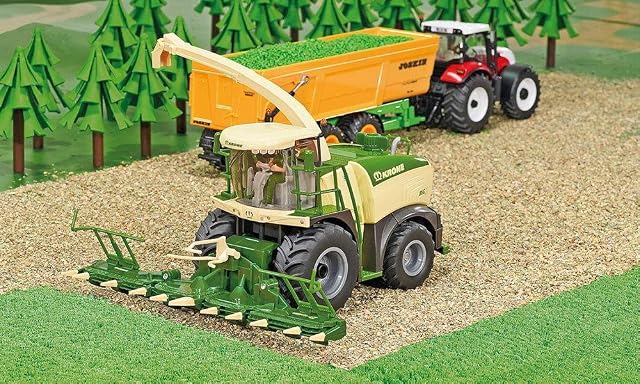 Foto 2 de 8 de Siku 4066, Picadora de maíz Krone Big X 580, 1:32, Metal/Plástico, Beige, Partes móviles, Multifuncional